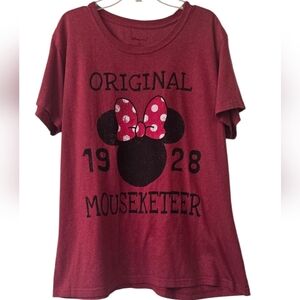 Disney  Original Mouseketeer T-Shirt - Red Size 2XL